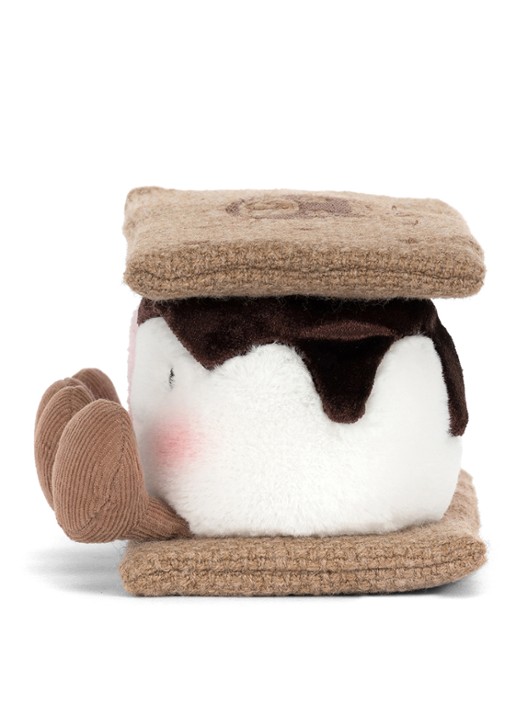 Jellycat Amuseables S'mores knuffel 7 cm - detail 6 beige