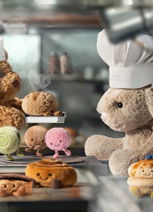 Jellycat Amuseables Sourdough knuffel 12 cm - voorkant 2 bruin