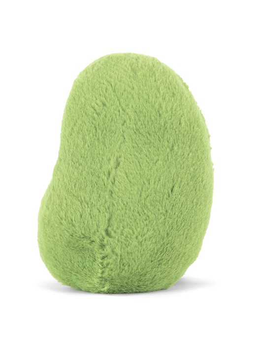 Jellycat Amuseables Soyella Edamame Bean knuffel 10 cm - achterkant groen