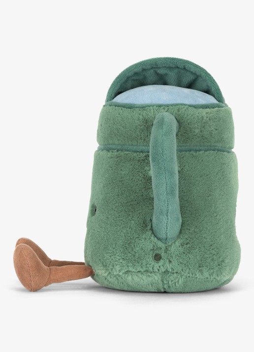 Jellycat Amuseables Watering Can knuffel 20 cm - detail 2 groen