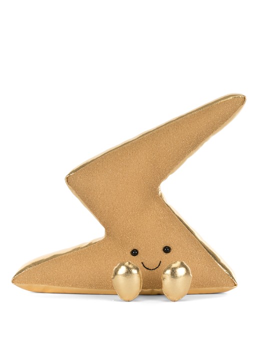 Jellycat Amuseables Zapperty Lightning Bolt knuffel 21 cm - detail 6 beige