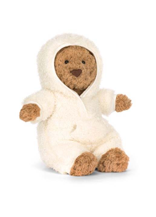 Jellycat Bartholomew Bear All-in-one Outfit knuffel 26 cm  - detail 4 bruin