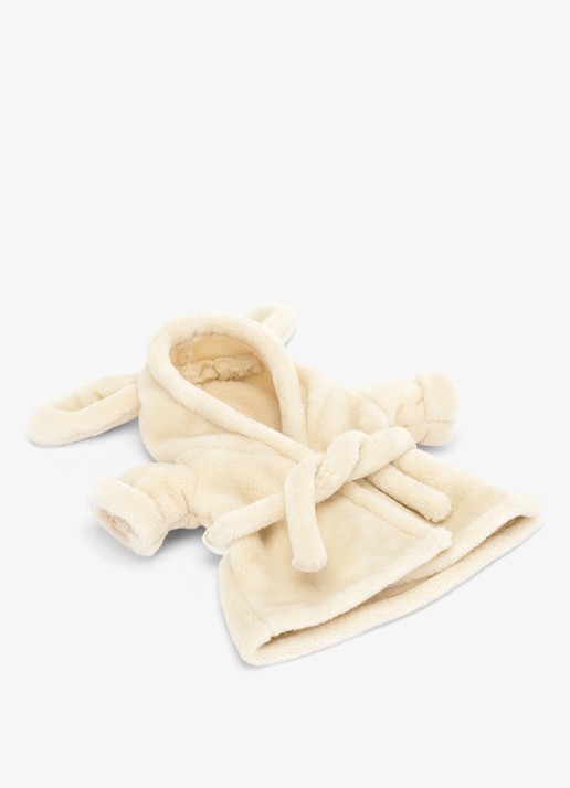 Jellycat Bartholomew Bear Bathrobe Outfit knuffel 26 cm - detail 6 donkerbeige