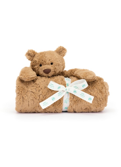 Jellycat Bartholomew Bear Blankie knuffeldoekje 56 cm - voorkant 6 multicolor