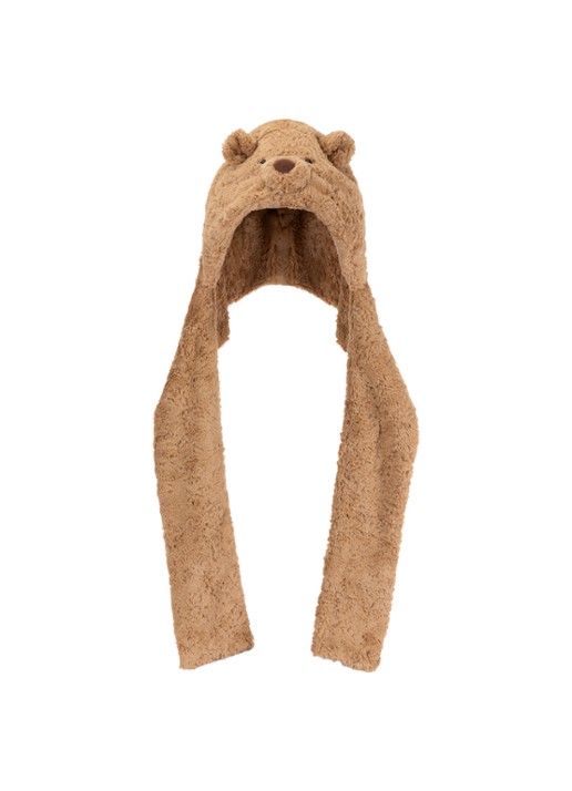 Jellycat Bartholomew Bear Bundlesnug mutssjaal - voorkant 6 beige