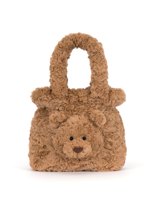 Jellycat Bartholomew Bear handtas - voorkant 2 beige