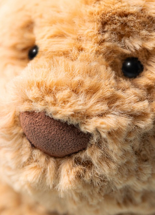 Jellycat Bartholomew Bear knuffel 36 cm - detail bruin
