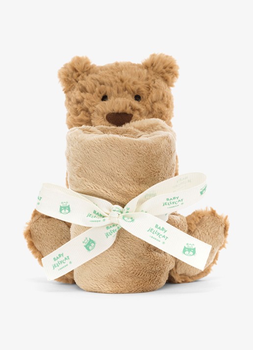 Jellycat Bartholomew Bear Soother knuffel 13 cm - voorkant 6 multicolor