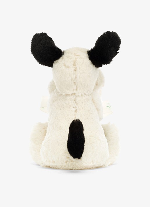 Jellycat Bashful black & cream puppy knuffel 34 cm - achterkant 4 multicolor