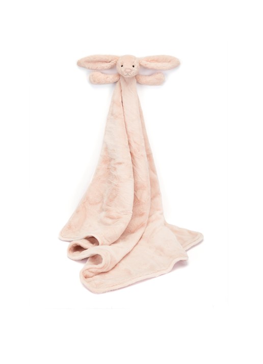 Jellycat Bashful Blush Bunny Blankie knuffeldoekje 56 cm - detail 3 lichtroze