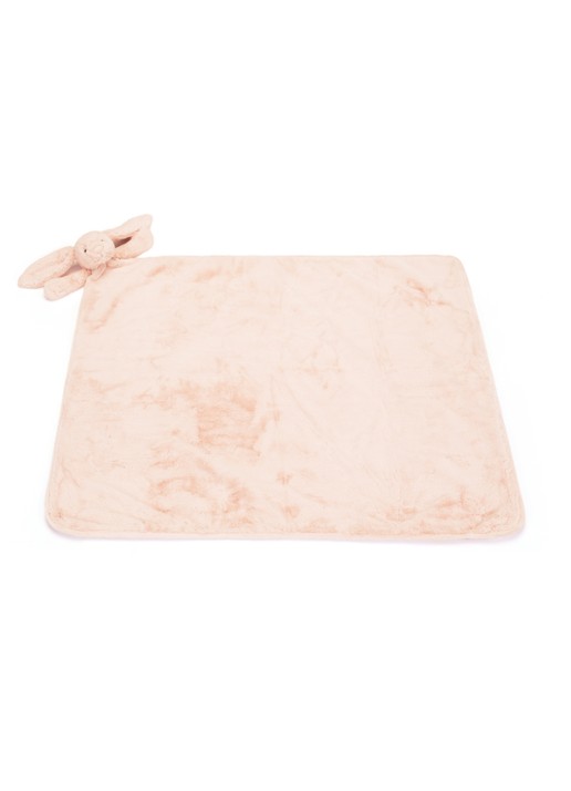 Jellycat Bashful Blush Bunny Blankie knuffeldoekje 56 cm - voorkant 6 lichtroze