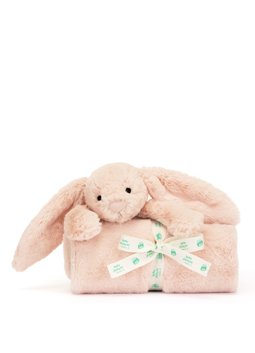 Jellycat Bashful Blush Bunny Blankie knuffeldoekje 56 cm - voorkant 7 lichtroze