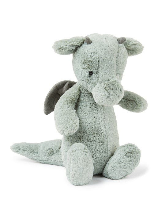 Jellycat Bashful draak knuffel 25 cm - voorkant mint