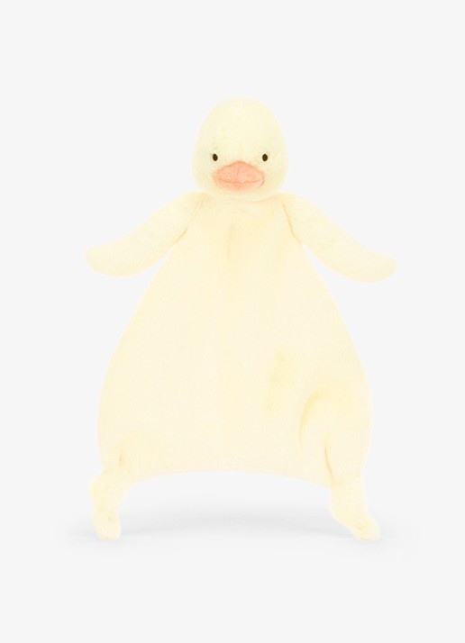 Jellycat Bashful Duckling Comforter knuffel 27 cm - voorkant 3 multicolor