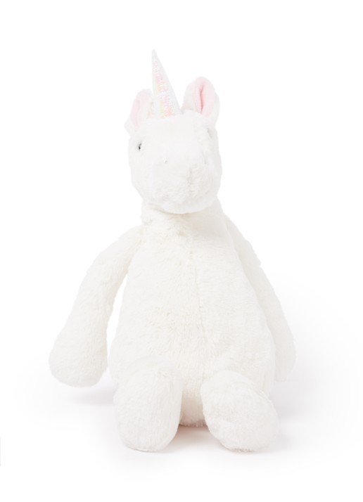 Jellycat Bashful unicorn medium knuffel - voorkant undefined