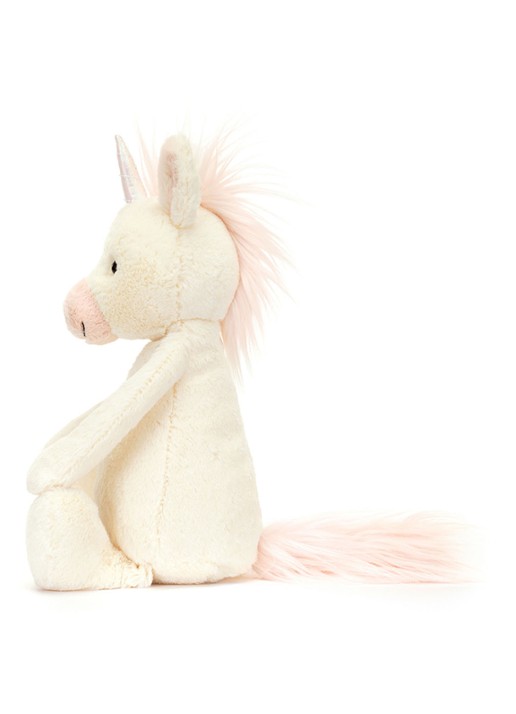 Jellycat Bashful Unicorn Original - achterkant gebroken wit