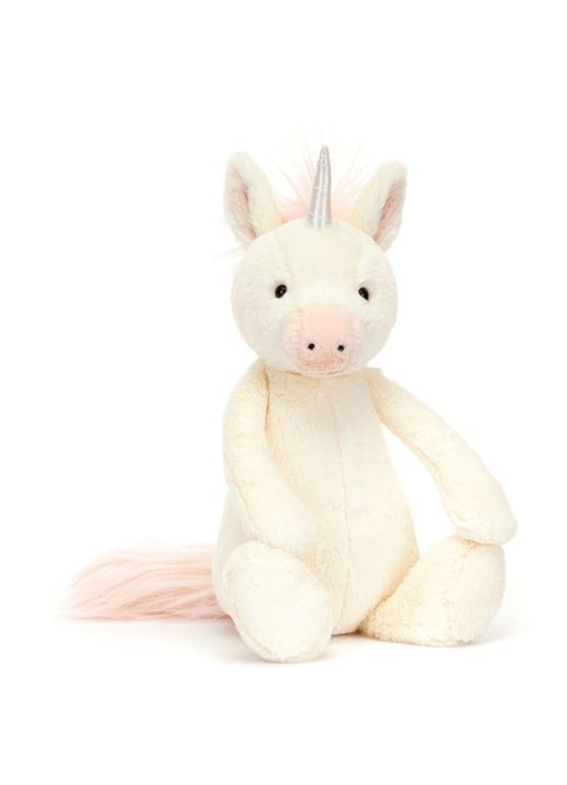 Jellycat Bashful Unicorn Original - voorkant 2 gebroken wit