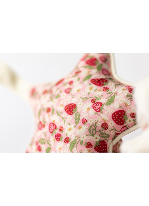 Jellycat Blossom Cream Bunny 'Berry' muziekknuffel 30 cm - detail 3 roze