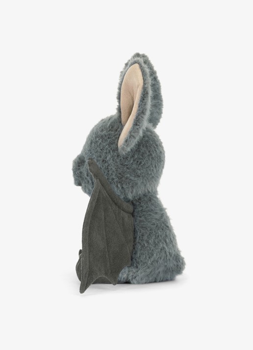 Jellycat Broox Bat knuffel 18 cm - detail 4 donkergrijs