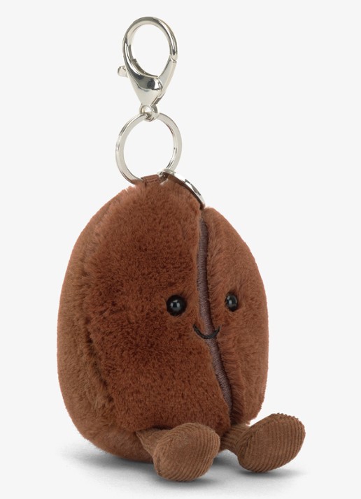 Jellycat Coffee Bean Bag Charm tasbedel