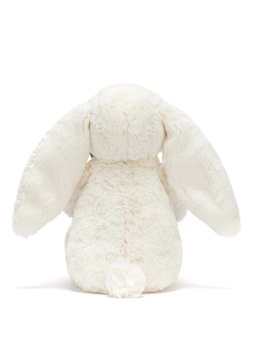 Jellycat Cream Bunny with Plant knuffel 31 cm  - achterkant 6 creme