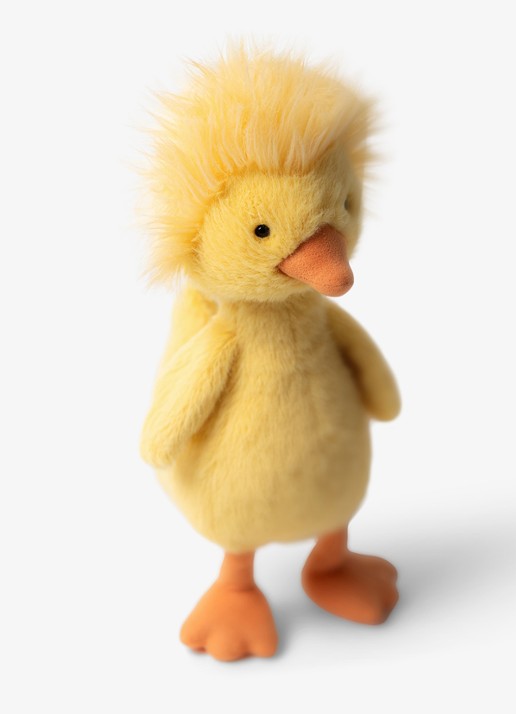 Jellycat Dorit Duckling knuffel 26 cm - voorkant 2 geel