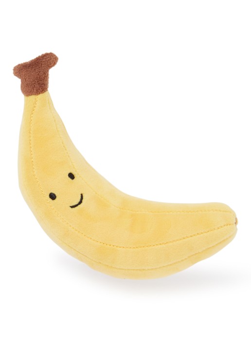 Jellycat Fabolous Fruit Banana knuffel 17 cm - voorkant geel
