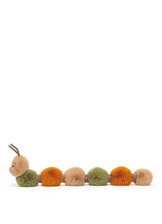 Jellycat Figgy Caterpillar knuffel 60 cm - detail 3 multicolor