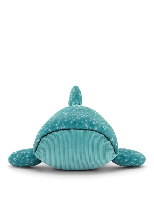 Jellycat Gobfrey Whale Shark knuffel 40 cm - detail 2 blauw