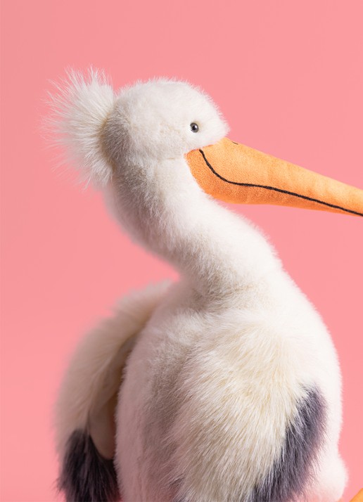 Jellycat Keli Pelican knuffel 29 cm - detail 4 multicolor