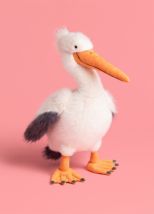 Jellycat Keli Pelican knuffel 29 cm - detail 5 multicolor
