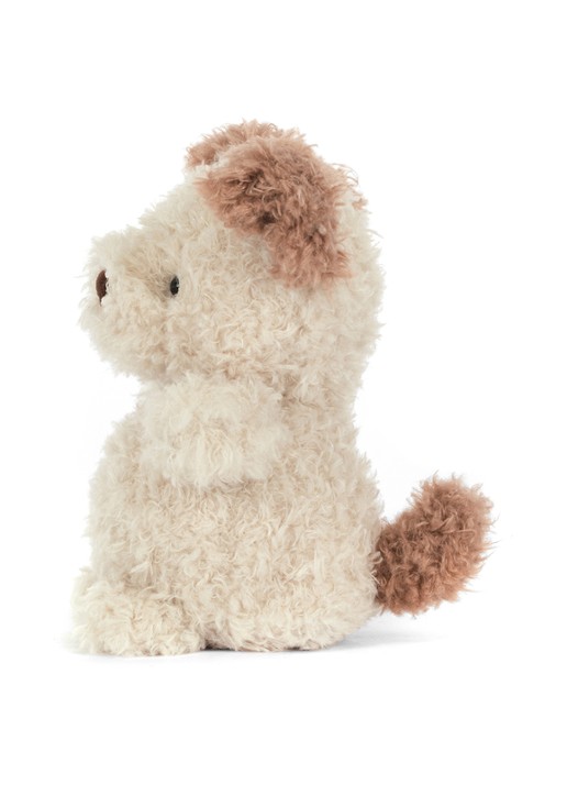 Jellycat Little Pup knuffel 18 cm  - detail 4 beige