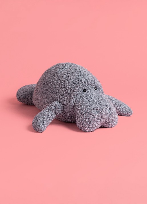Jellycat Maffles Manatee knuffel 19 cm - detail 5 multicolor