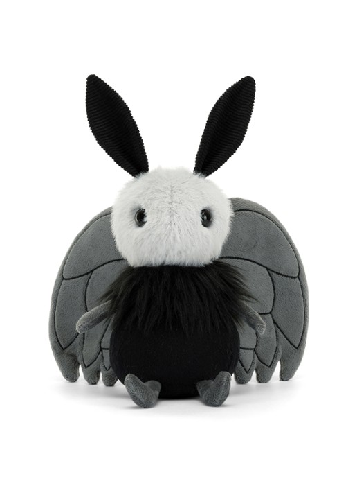 Jellycat Miff Mothman knuffel 21 cm - detail 4 zwart