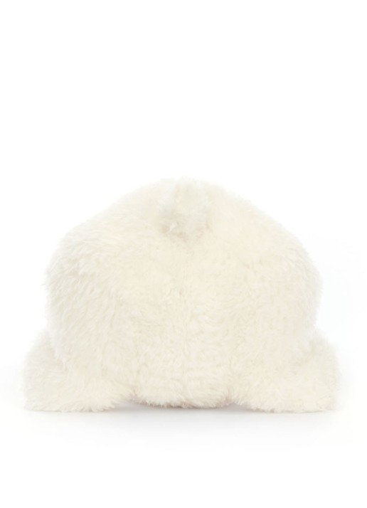 Jellycat Nozzy Polar Bear knuffel 21 cm  - detail wit