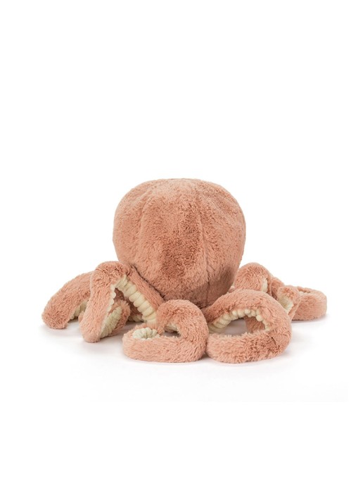Jellycat Odell Octopus knuffel 140 cm - achterkant oudroze