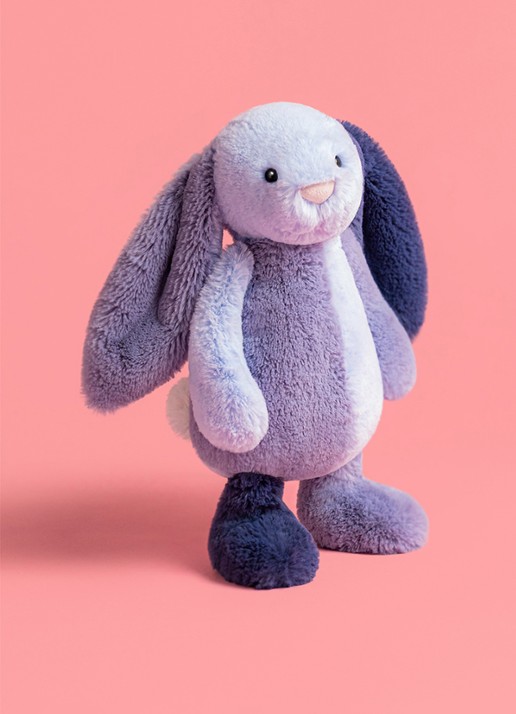 Jellycat Puddlesea Bunny knuffel 23 cm - voorkant 7 multicolor