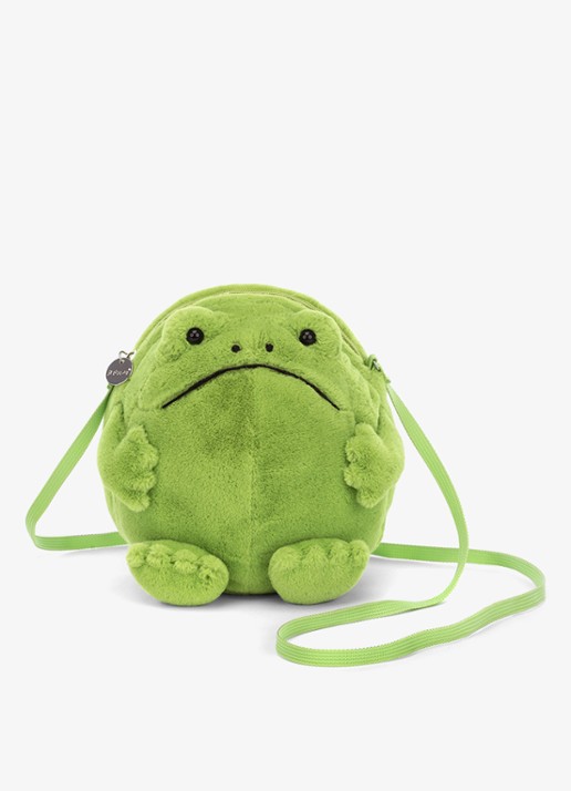 Jellycat Ricky Rain Frog knuffeltas 17 cm