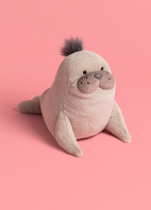 Jellycat Roarwell Sea Lion knuffel 20 cm - voorkant 2 multicolor