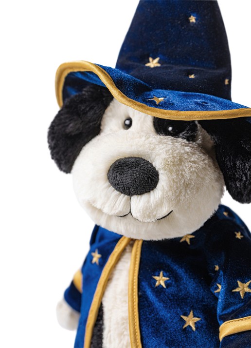 Jellycat Rufferty Puppy Wizard Outfit knuffel 31 cm - detail 5 donkerblauw