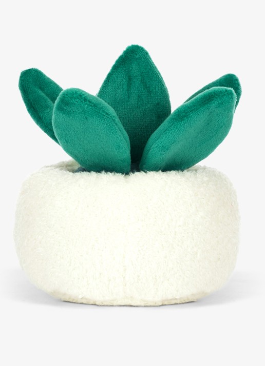 Jellycat Skull Planter knuffel 14 cm - achterkant beige