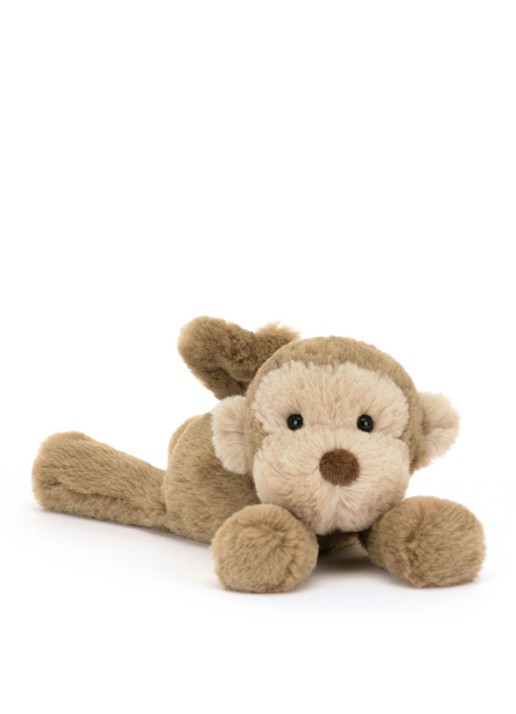 Jellycat Smudge Monkey Tiny knuffel 13 cm - voorkant 4 multicolor