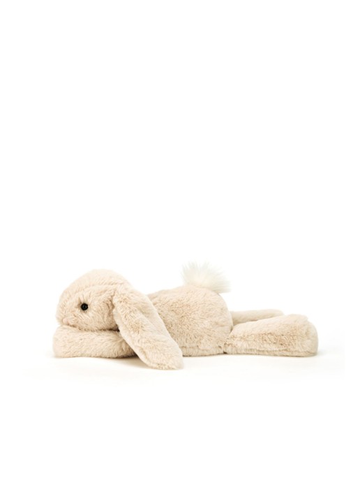 Jellycat Smudge Rabbit knuffel 13 cm - detail 3 gebroken wit
