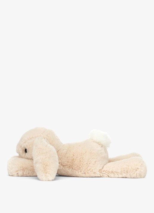Jellycat Smudge Rabbit Tiny knuffel  - detail 3 gebroken wit