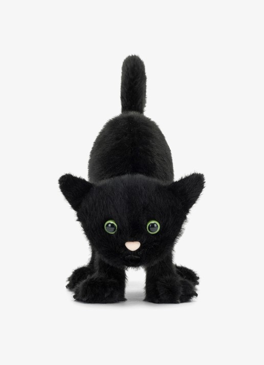 Jellycat Spookipaws Cat knuffel 20 cm  - voorkant 2 zwart