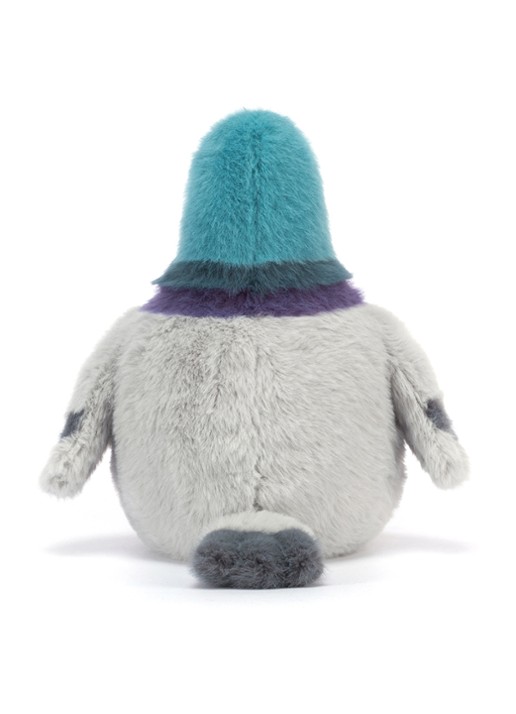 Jellycat Strutton Pigeon knuffel 22 cm  - achterkant blauw
