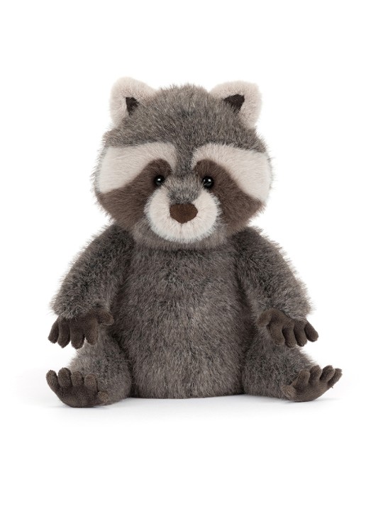 Jellycat Trixiwoo Raccoon knuffel 24 cm - detail 4 beige