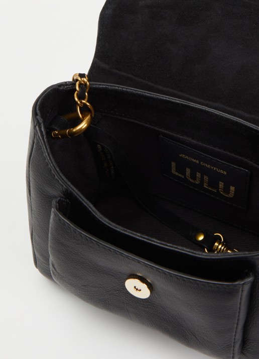 Jérôme Dreyfuss Lulu crossbodytas van kalfsleer met geitenleren details - detail 5 zwart