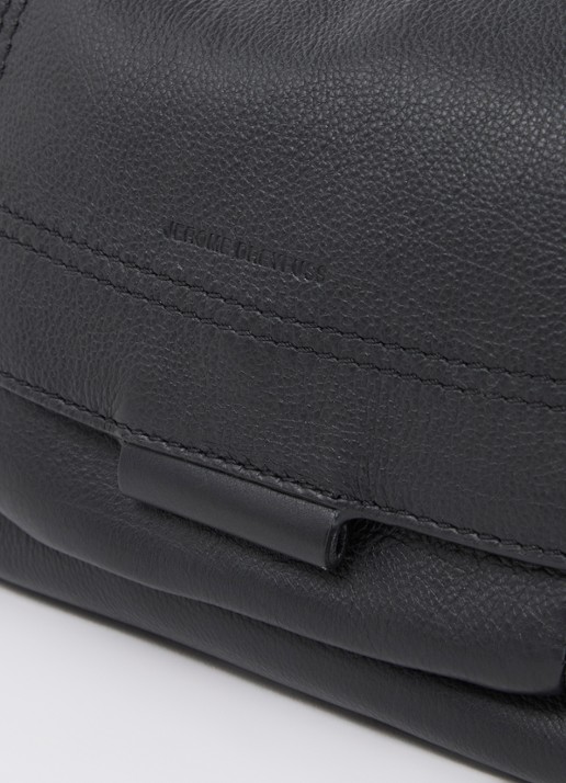 Jérôme Dreyfuss Lulu S crossbodytas van kalfsleer met details van geitensuède - detail 6 zwart