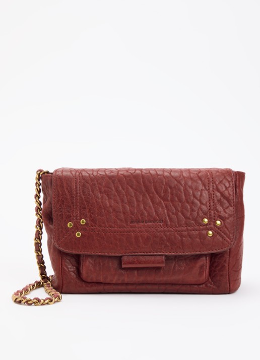 Jérôme Dreyfuss Lulu S crossbodytas van lamsleer met afneembare schouderriem